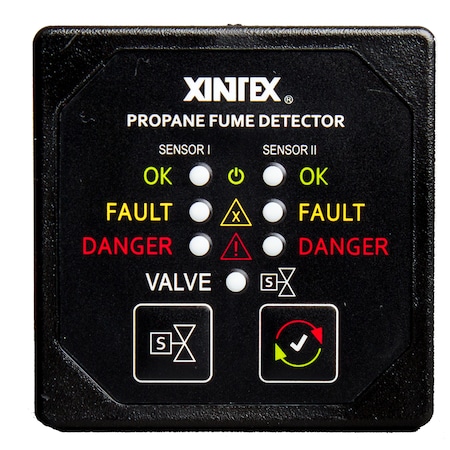 Fireboy-Xintex Propane Fume Detector w/2 Plastic Sensors - No Solenoid Valve - P-2BNV-R